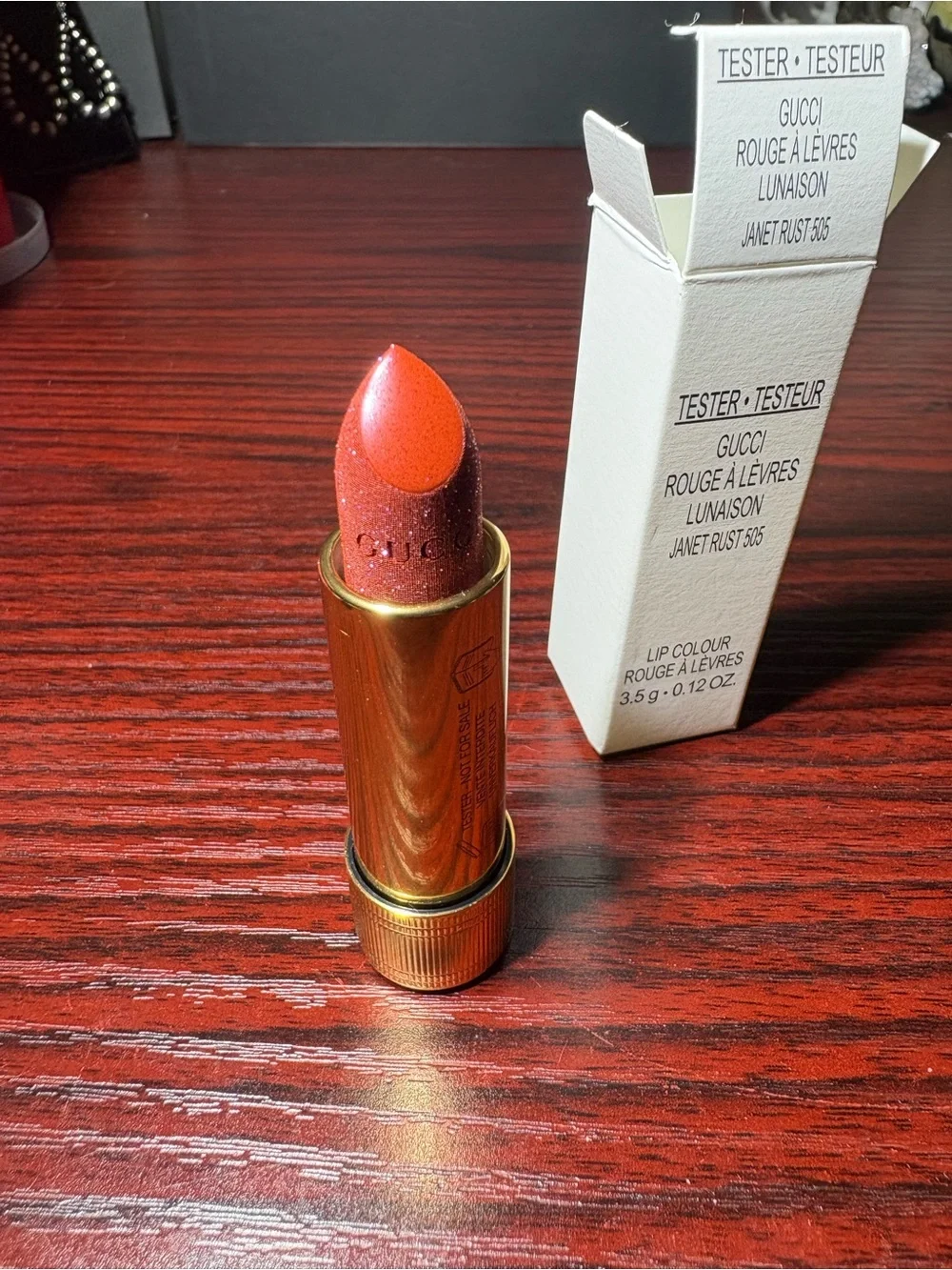 Gucci Lipstick Janet Rust 505 Tester